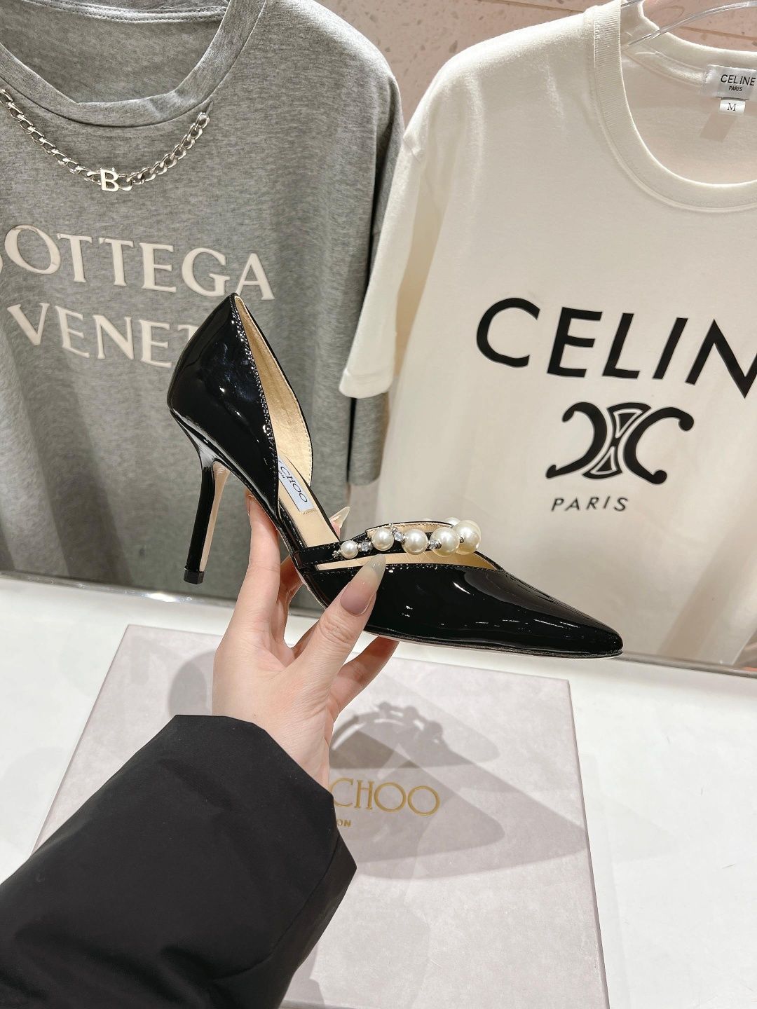 Sandale Jimmy Choo tip Premium, tocuri pantofi