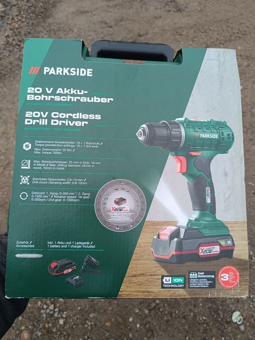 Акумулаторна бормашина Parkside