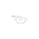 Placute frana fata Volkswagen Multivan 5 (7hm, 7hn, 7hf, 7ef, 7em, 7en), 04.2003-08.2015, marca SRLine S70-0586
