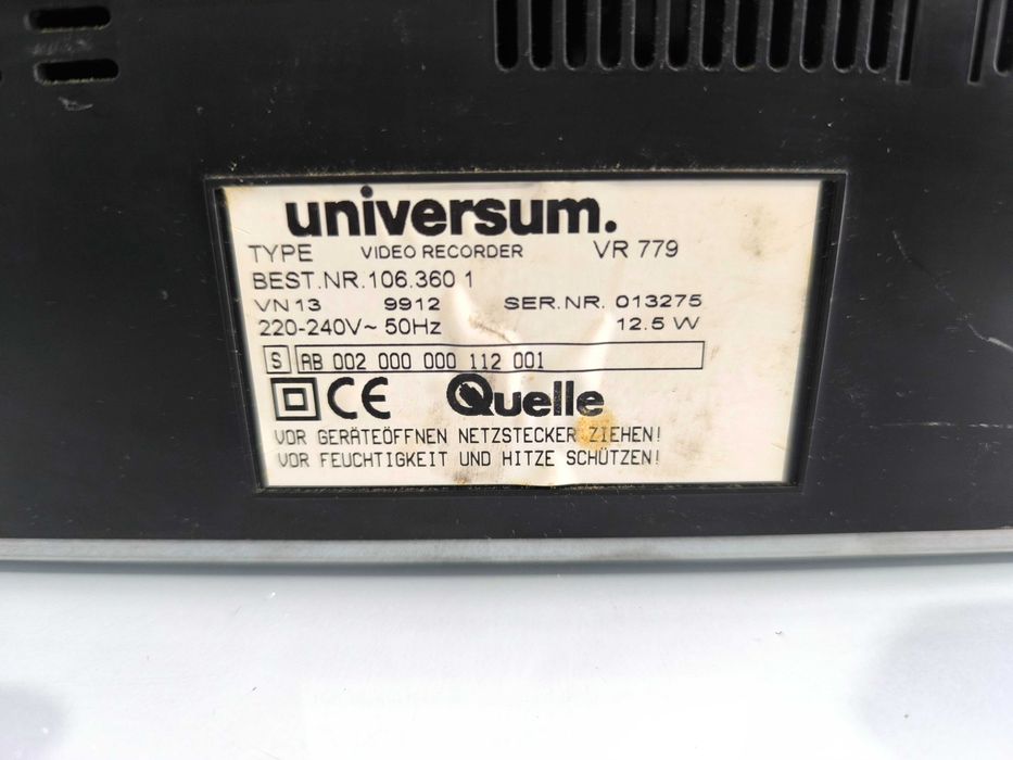 Video Recorder Universum VR 779 - Funcțional, Testat