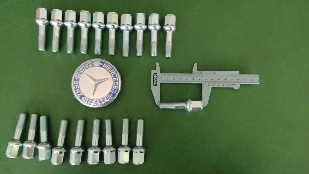 Prezoane Mercedes 40 mm / 65 mm  M12 x 1,5  cap Semisferic