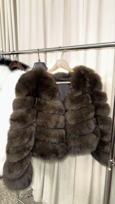 Haine de blana naturala de vulpe