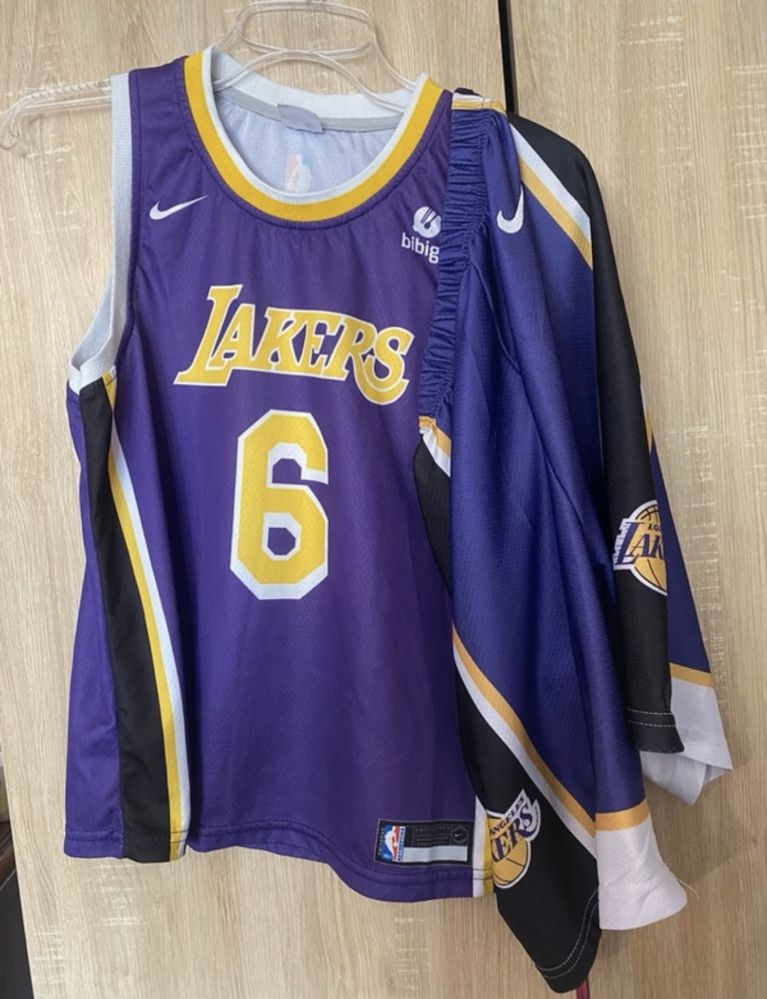 Compleu maiou + pantaloni Lakers James LeBron