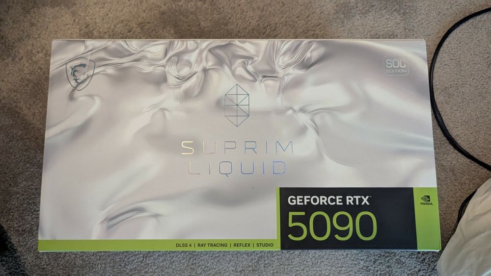 Продам видеокарту RTX5090 MSI SUPRIM LIQUID