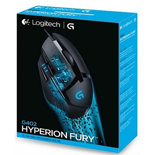 Mouse Gaming Logitech G402 Hyperion Fury 4000 dpi negru nou sigilat
