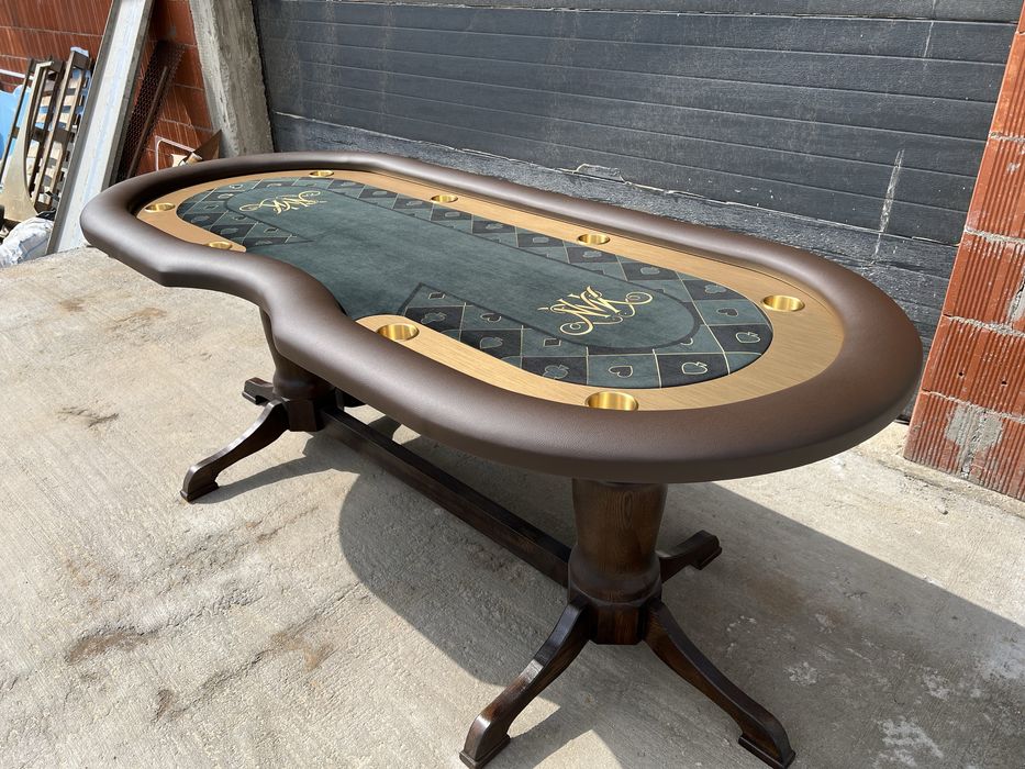 Mese poker stejar customizate cu LOGO tau CustomTables.eu stoc 2 mese