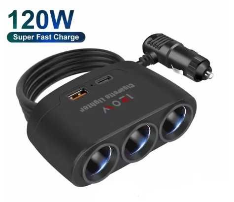 Сплитер за запалка за кола тир и др. 24V , 12 V