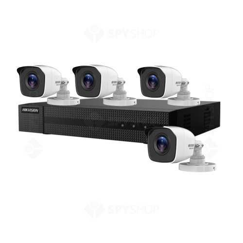 Sistem supraveghere exterior Hikvision 4 camere 2 MP IR 20m, 2.8 mm