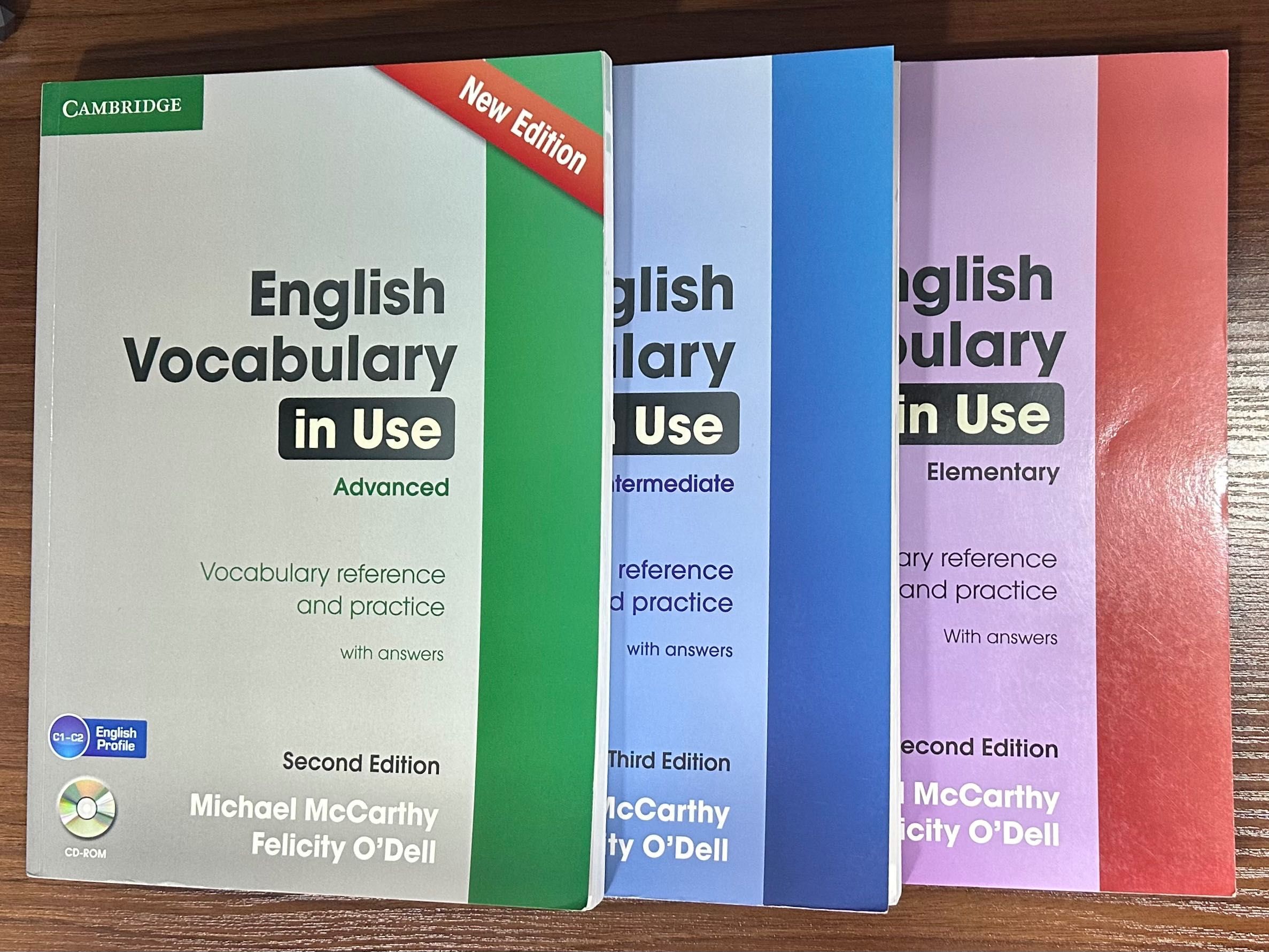 Cambridge English textbooks (vocabulary, idioms)