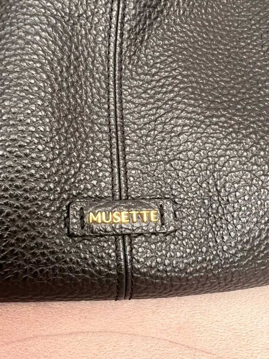 Musette чанта от естествена кожа | Като нова | Побира формат А4