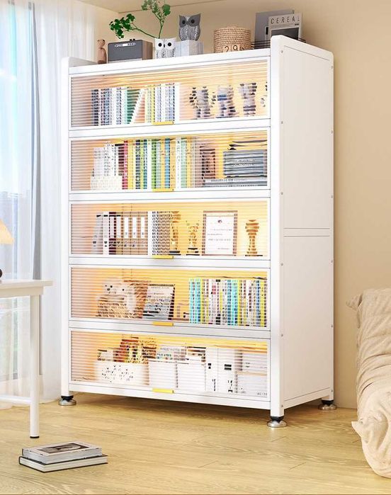 Стенка металлическая/ для дома и гостинной/ шкаф для книг