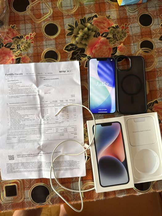 iPhone 14 128GB Albastru + Cutie + Husa