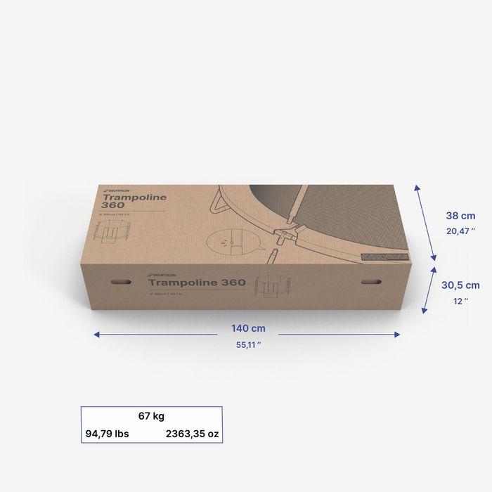 Trambulină De Exterior Cu Diametru 360 - produs resigilat Decathlon