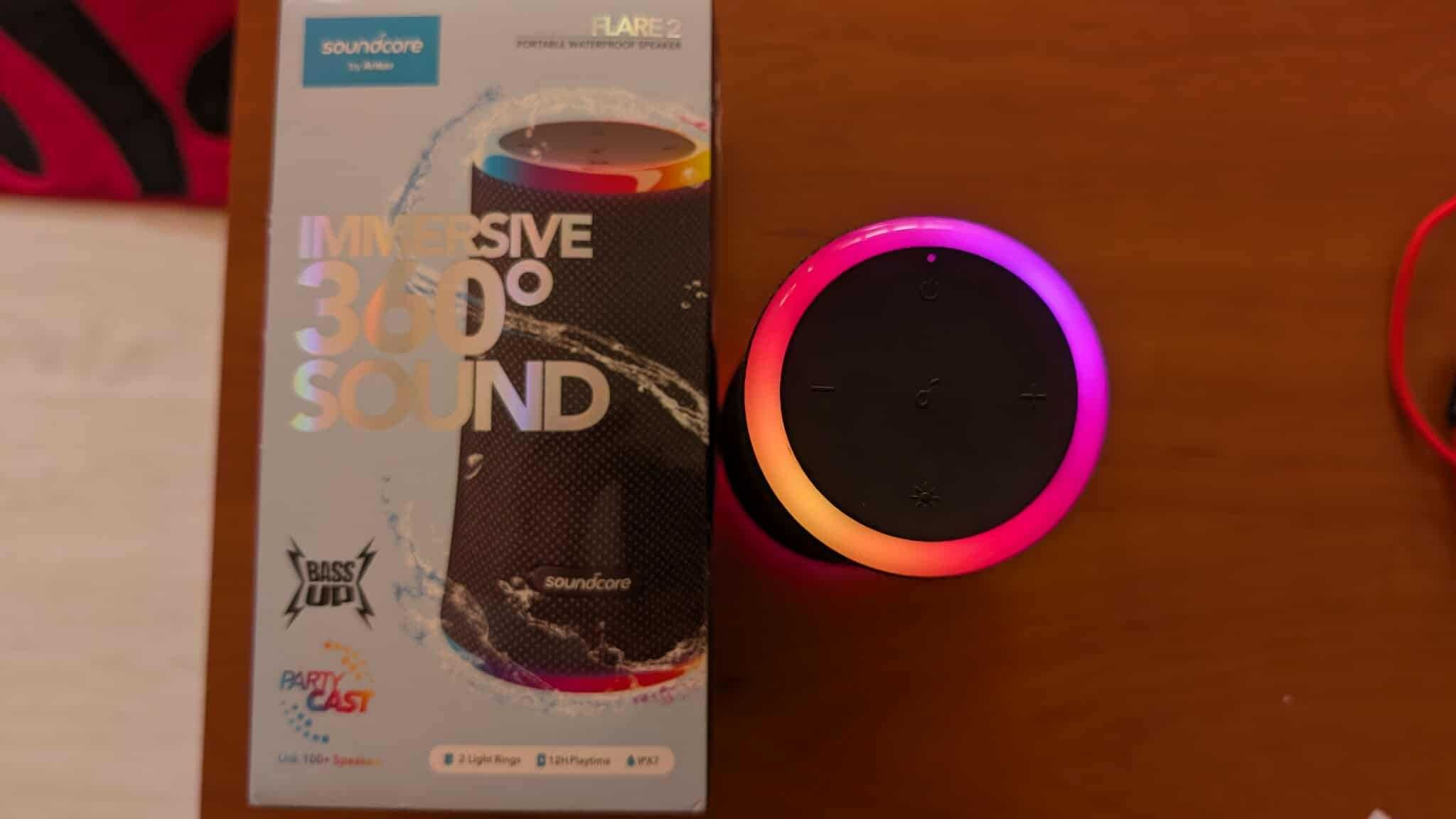 Продавам Soundcore Flare 2 – 360° звук, бас и светлинно шоу!