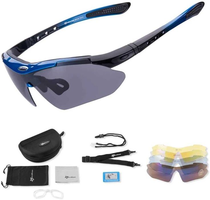 Ochelari Sport cu 5 Lentile Interschimbabile,Titan Outdoor ,Toc