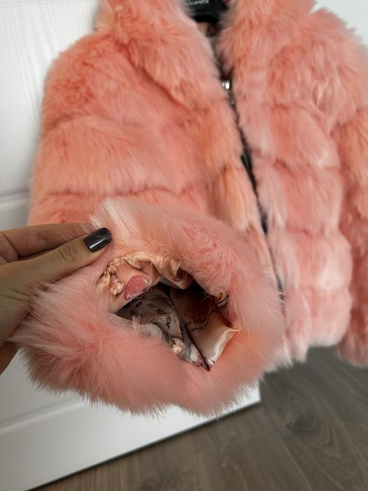 Blană artificială roz