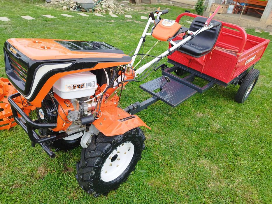 Motocultor/motosapă RURIS 918 ACC,18CP + remorca 500 kg + accesorii