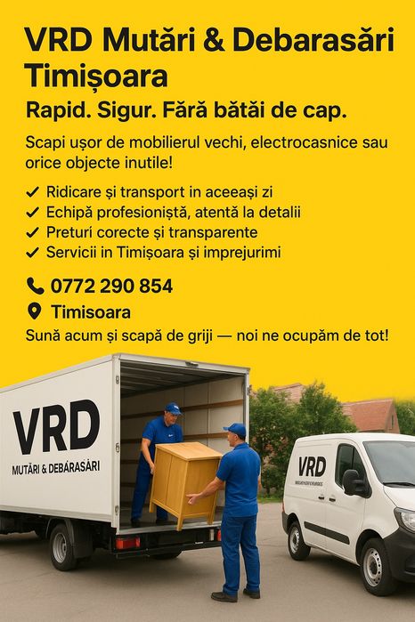 Servicii Debarasări si Mutări Timișoara