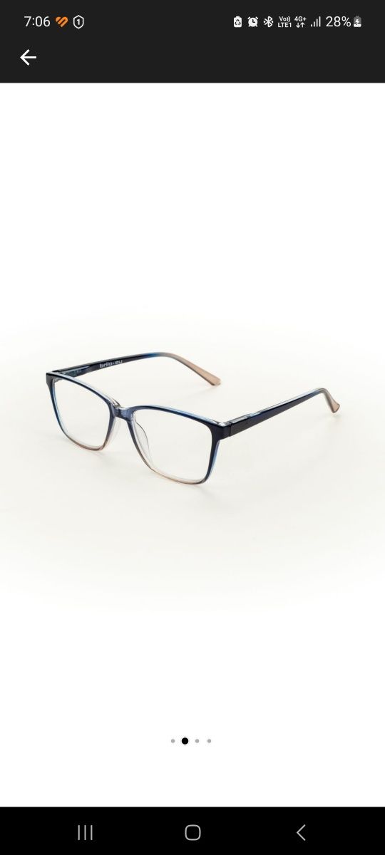 Ochelari de citit Brilo 090C +1.00, Albastru