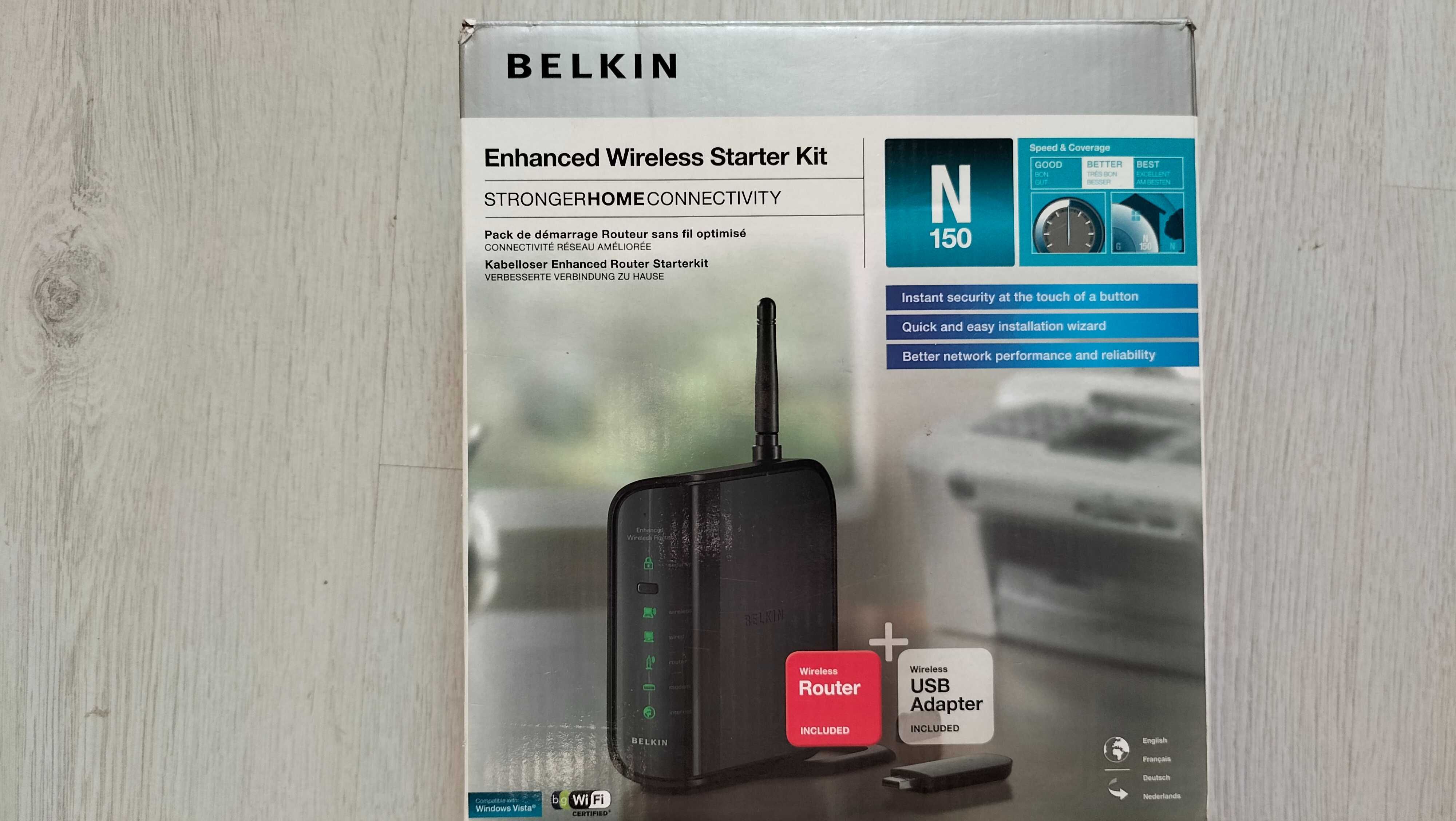 Router wifi BELKIN Surf N150 wireless ( la cutie )