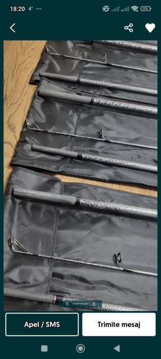 Bete pescuit crap din 3 buc