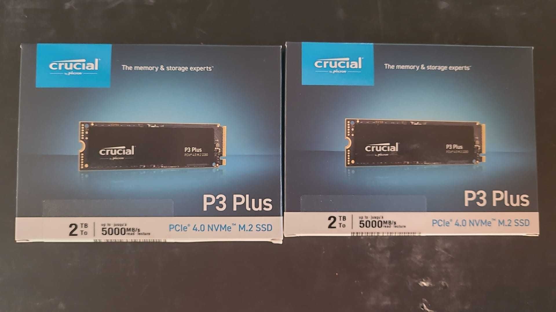 SSD Crucial P3 Plus 2TB PCI Express 4.0 , sigilat ,Nou (3 bucati)