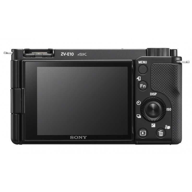фотоапарат за влогинг Sony ZV-E10 обектив,калъф,светкавица,батерии