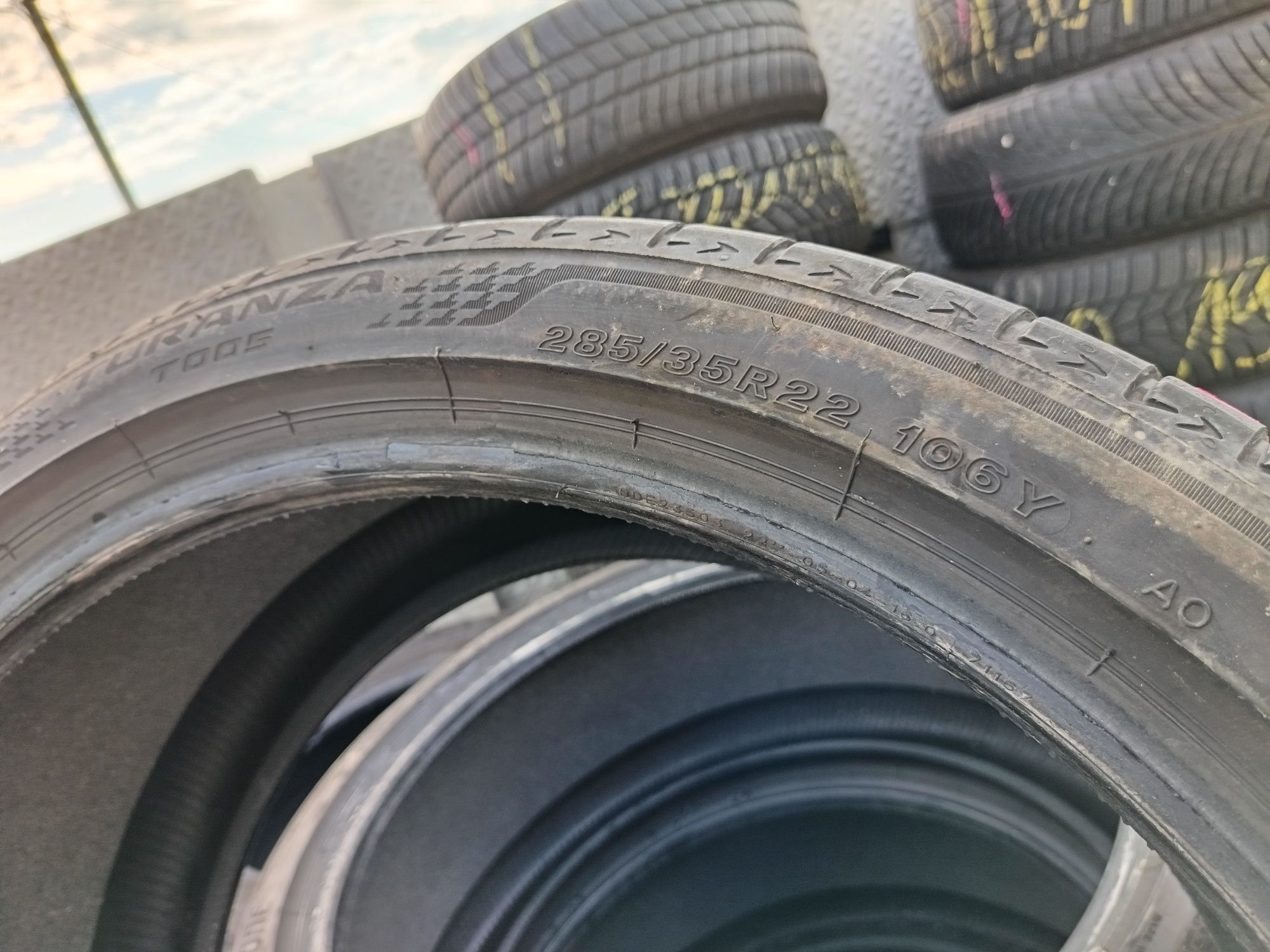 Anvelope vara 285 35 22 bridgestone 2022 +6mm