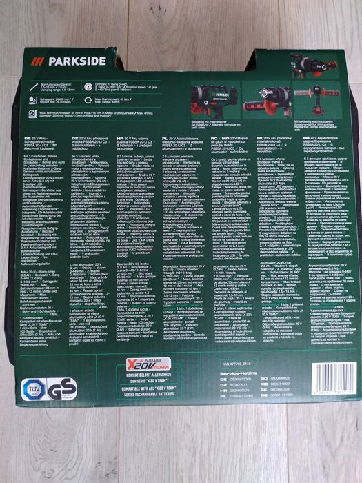 Masina de găurit și insurubat cu percuție 3in1 nouă