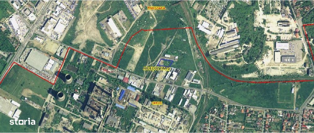 Teren pentru constructie hala | 2700 mp | Chisoda | COMISION 0%