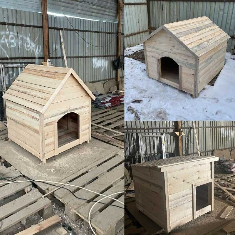 Будка для собаки из дерева Собачьи Домик утепленный Алматы на зиму