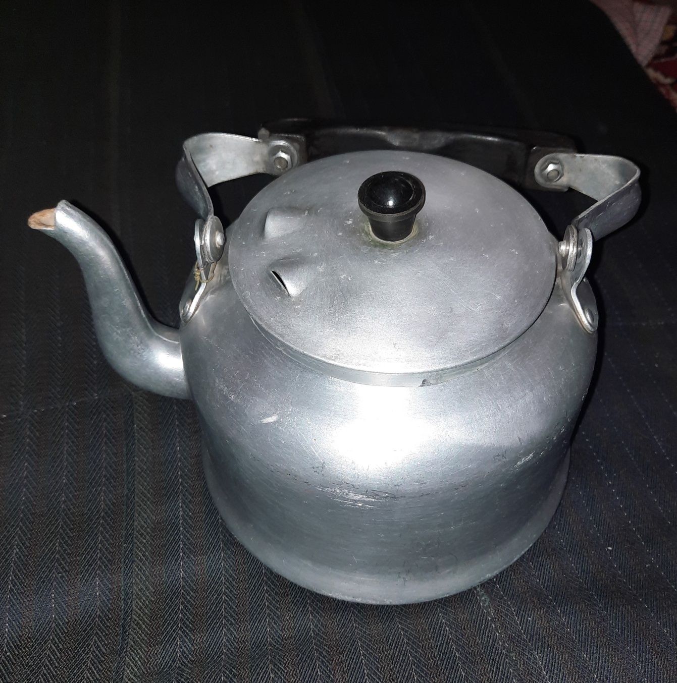 Чайник дюре алюминиевый с двумя крышками