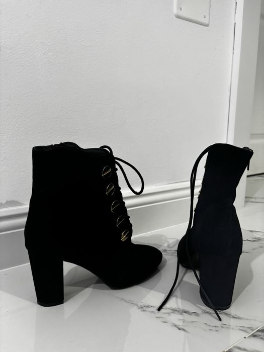 Botine negre catifea 37 Jenny Fairy