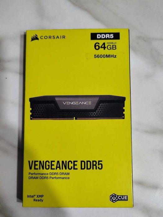 Рам памет 64GB DDR5 2 x 32GB Corsair Vengeance 5600MHz XMP READY Нова.