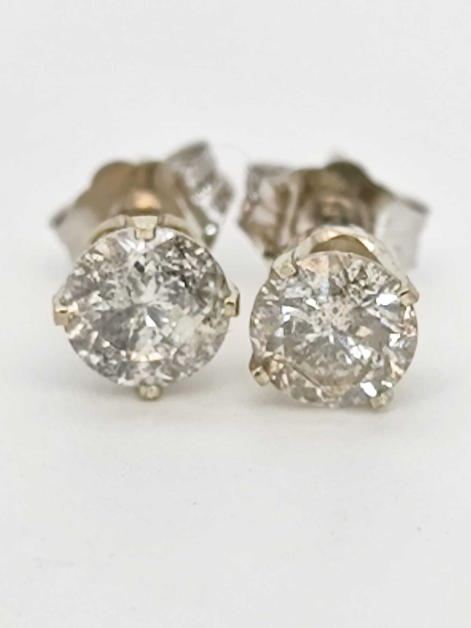 Cercei aur 14k cu diamante 1.00ct