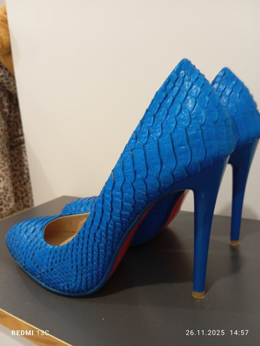 Туфли синий дракон