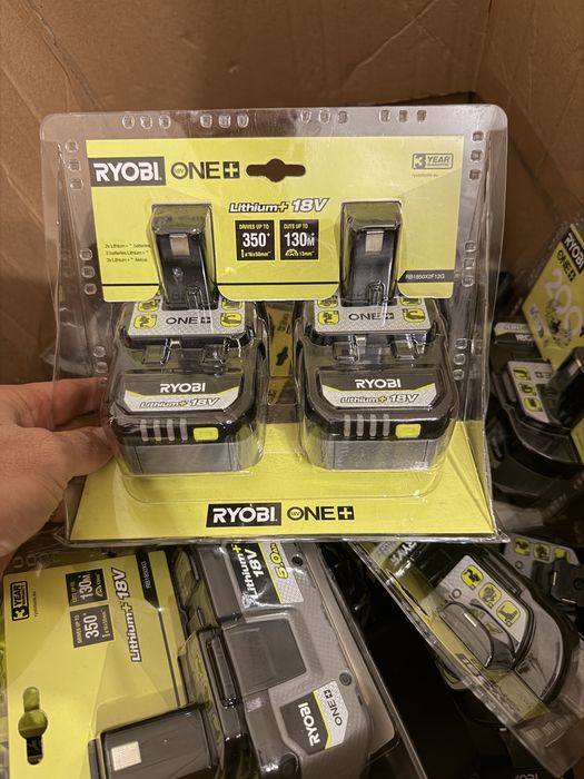 Ryobi-Pachet de două baterii Lithium+™ 18V 5,0Ah