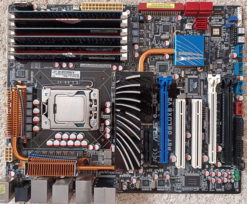 Kit Placa de baza Asus P6T Deluxe V2 soket 1366 Intel I7 930 Ram 12Gb