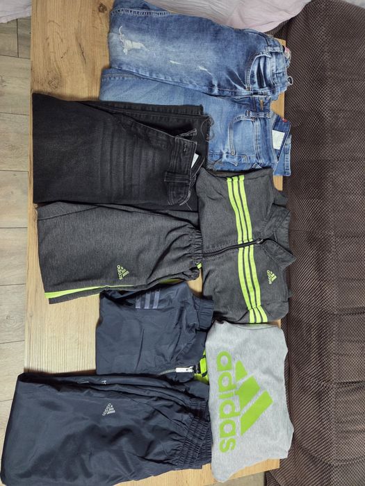 Детски дрехи-дънки, анцуг Адидас,палта