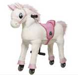 Cal/ Unicorn alb Melidy 5-8 ani cu roti
