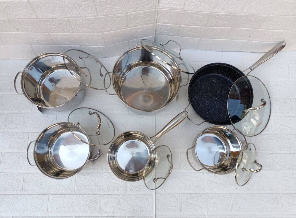 Набор посуды 6 предметов набор кастрюль fissman