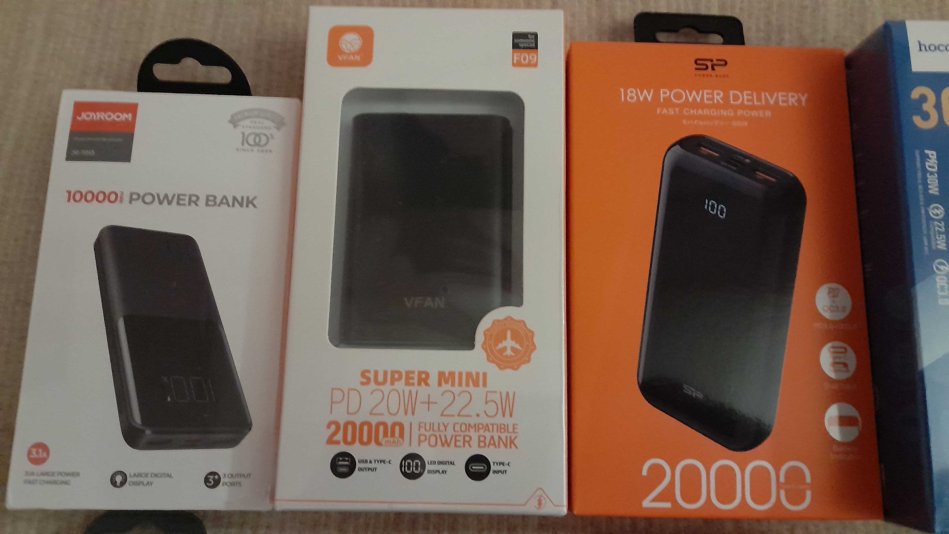 baterii externe powerbank 10000 20000 30000 40000 50000 60000mA