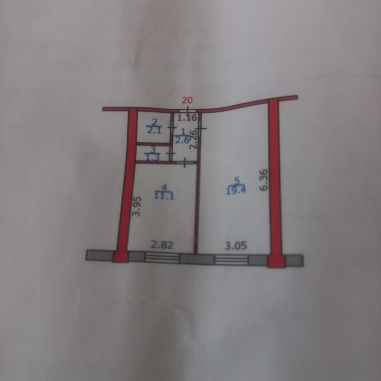 Продам 1,5-ку по ул. Кунаева
