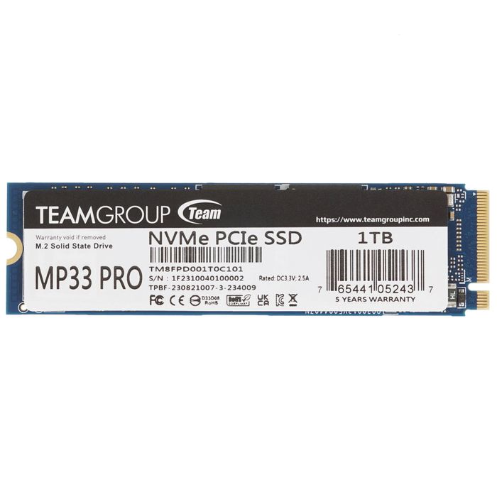 SSD накопитель 1тб Team Group MP33 PRO