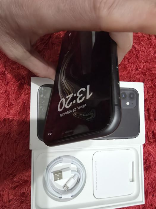 -Iphone 11, Black, 64Gb, 4Ram, bat: 87%, Black, impecabil, stare foart