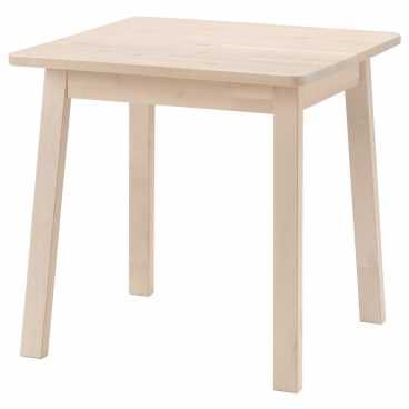 Стол обеденный цвета белой березы