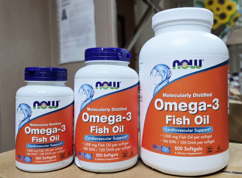 ДОСТАВКИ НЕТ Now Omega 3 100/200/500шт Made in USA