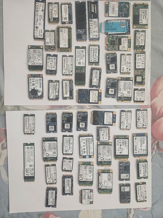 Lot 54 ssd intre 24gb-512gb netestate