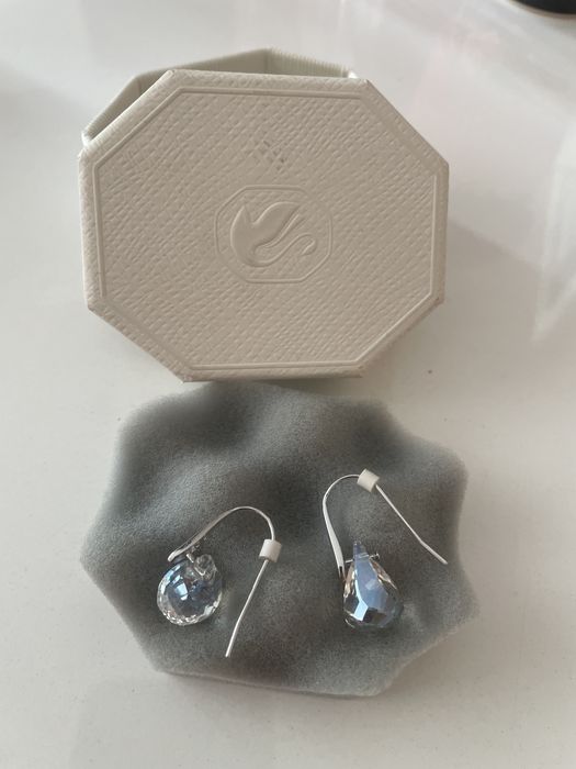 Оригинални обеци Swarowski - кристал капчица