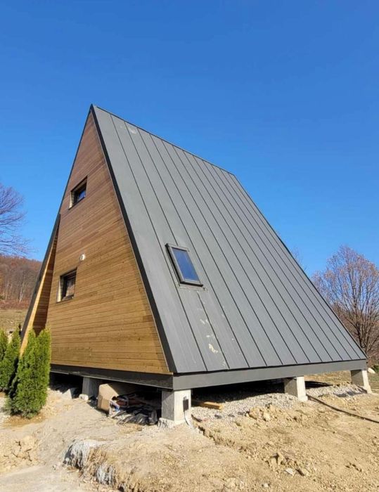 Cabane tip A din lemn